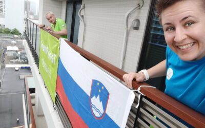 Slovenska zastava se vidi daleč naokoli